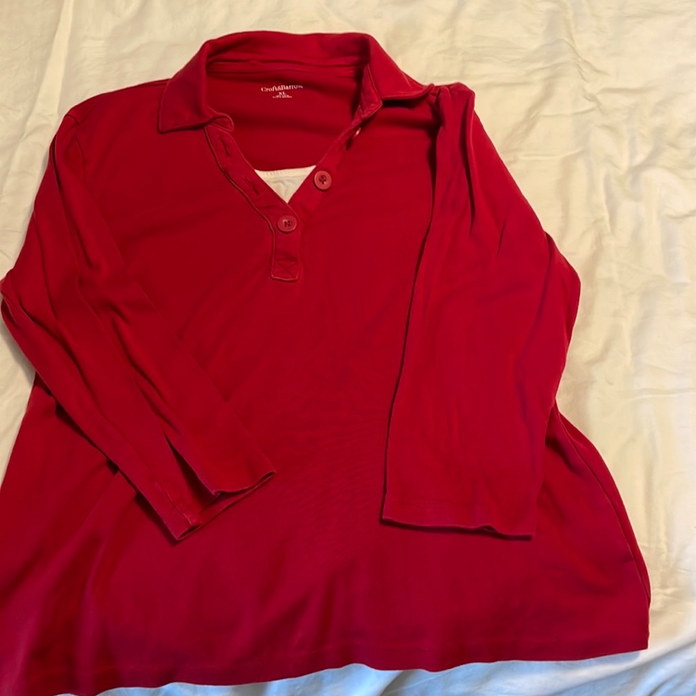 Womens 3/4 sleeve top